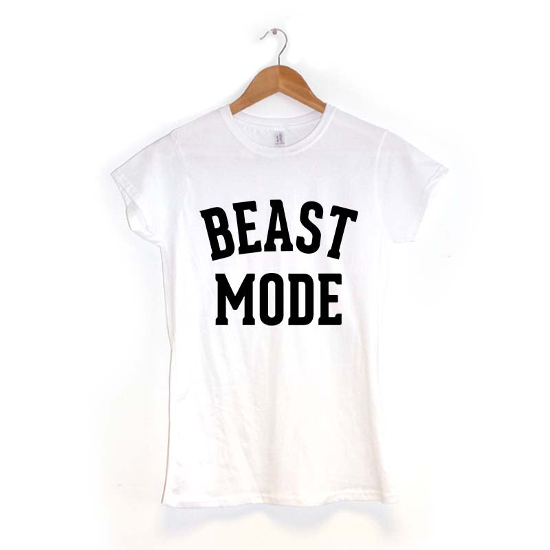 Womens Women T-Shirts-Beast Mode Womens Women T-Shirts-Beast Mode