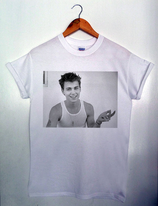 Young Johnny Depp Graphic T-Shirt