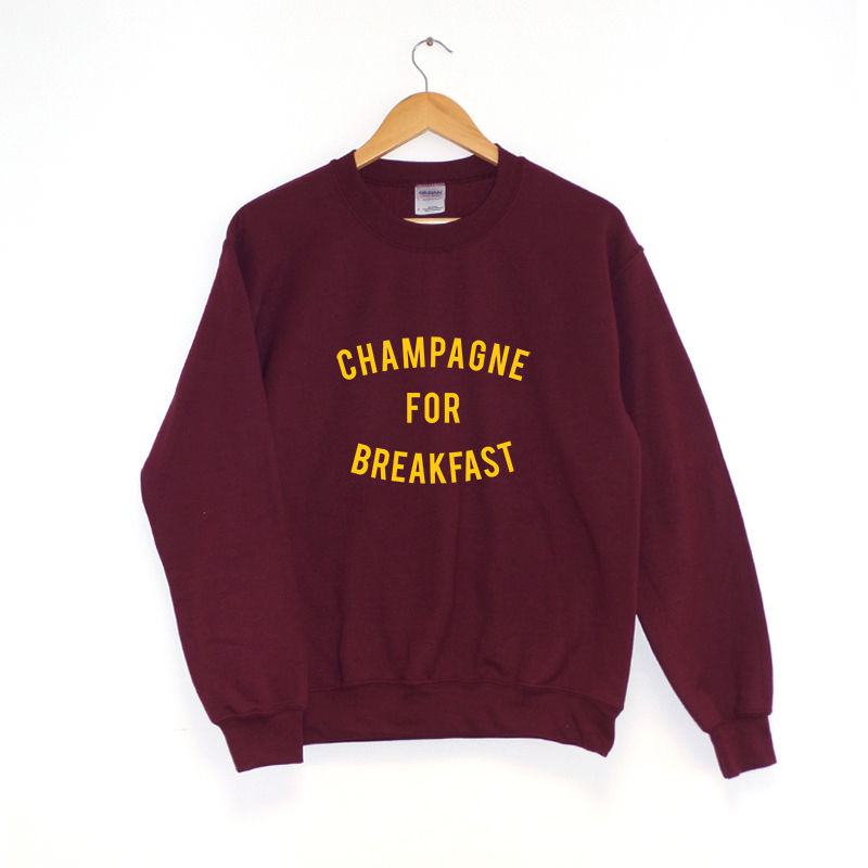 Champagne For Breakfast Sweatshirt ChilledWorld