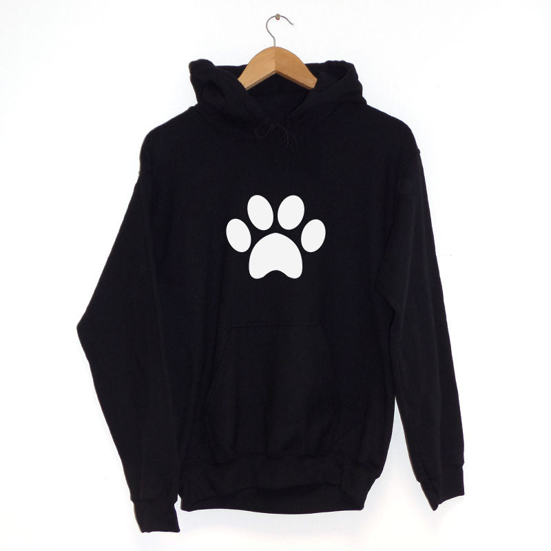 Dog paw cheap print hoodie