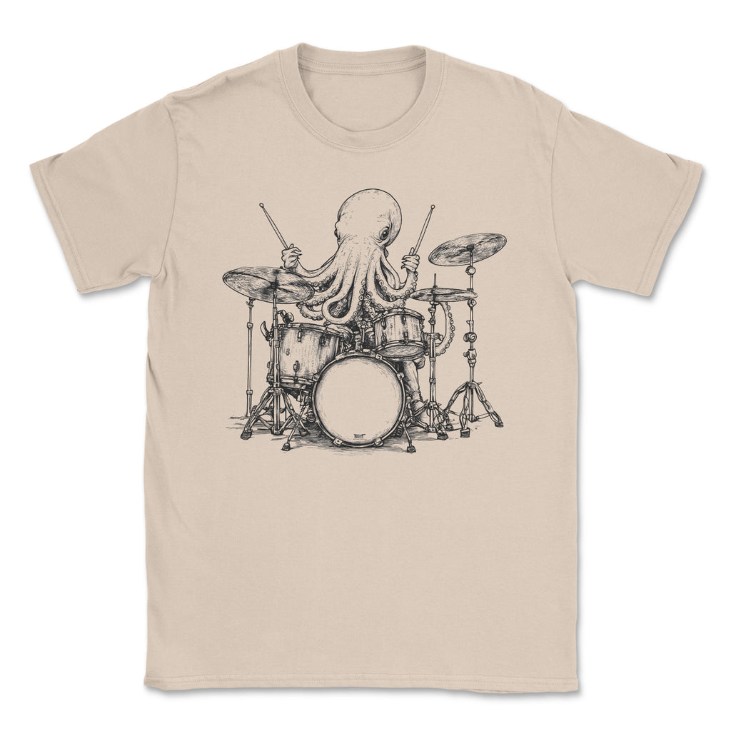 Octopus Playing Drums T-Shirt