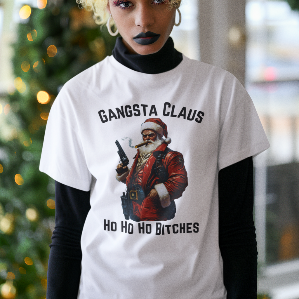 Gangsta Claus Christmas T-Shirt