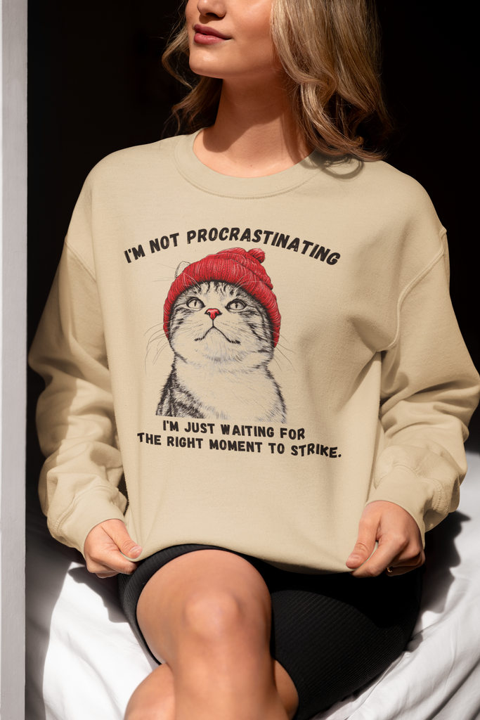 I'm Not Procrastinating Cat Sweatshirt