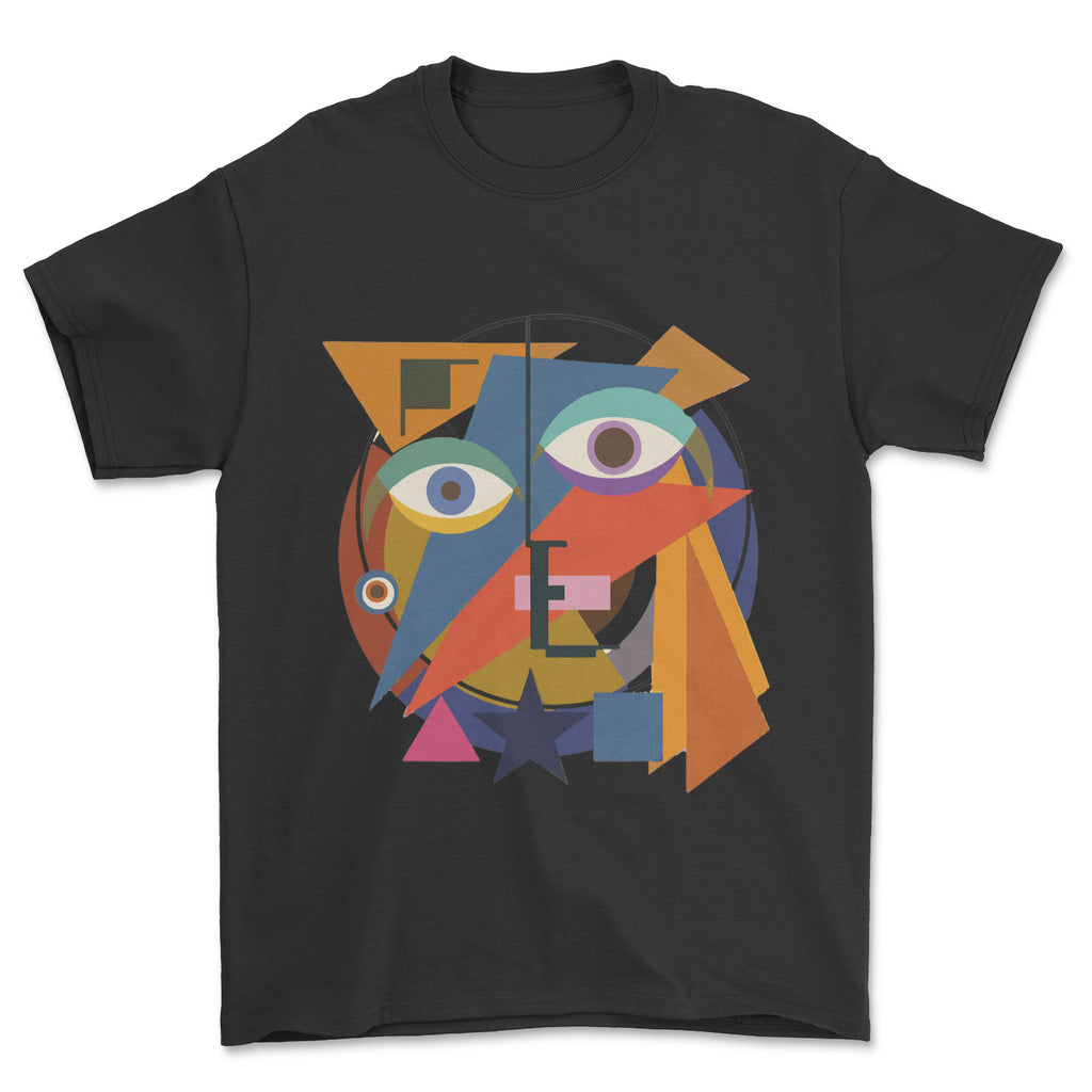 Bauhaus Face Art T-shirt. German, Bowie Bauhaus, Architecture culture t-shirt.