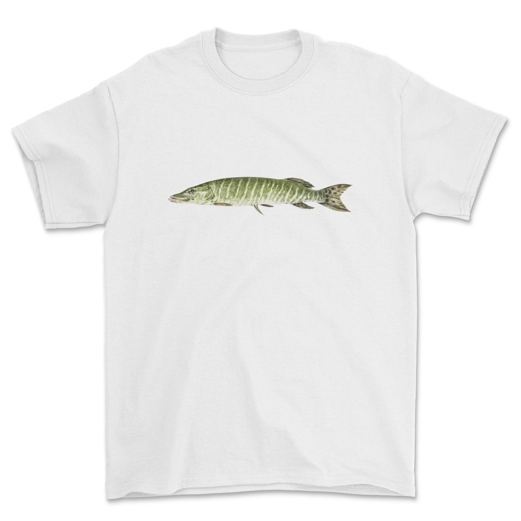 Portrait of a fish, T-shirt. Jean bernard, drawing of animals, culture t-shirt.