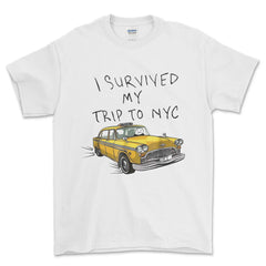 I Survived My Trip To NYC New York Camiseta De Hombre Negra Size S