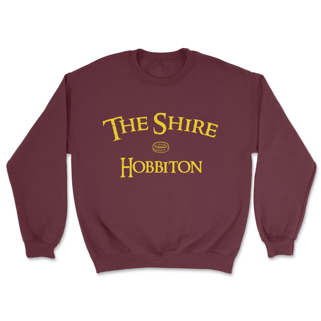 The Shire Hobbiton, LOTR. Fan Sweatshirt, Middle Earth Memorabilia.