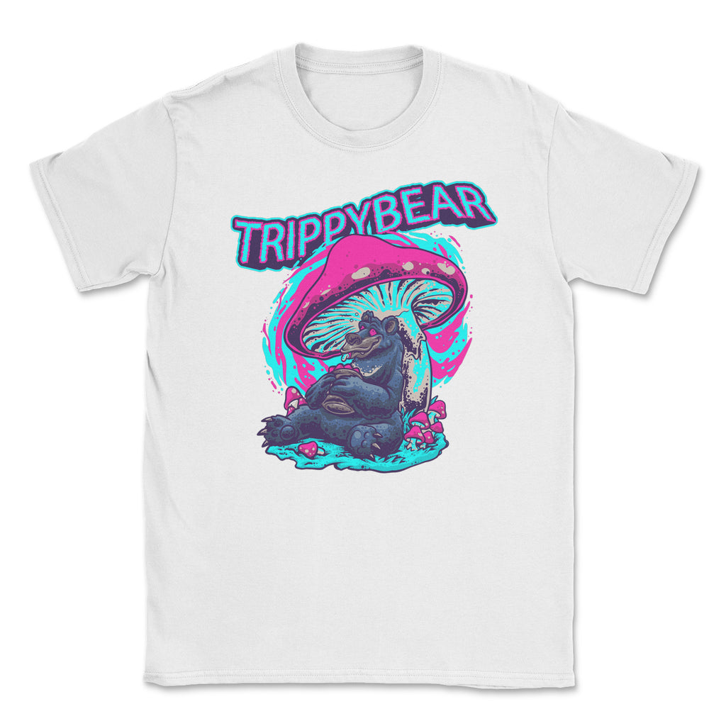 Trippy Bear T shirt psychedelic mushrooms t shirt. ChilledWorld