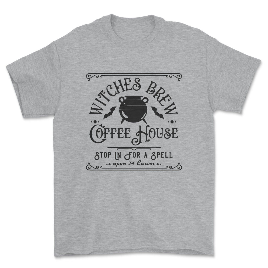 Witches Brew Pot unisex T-shirt Coffee House Halloween Top
