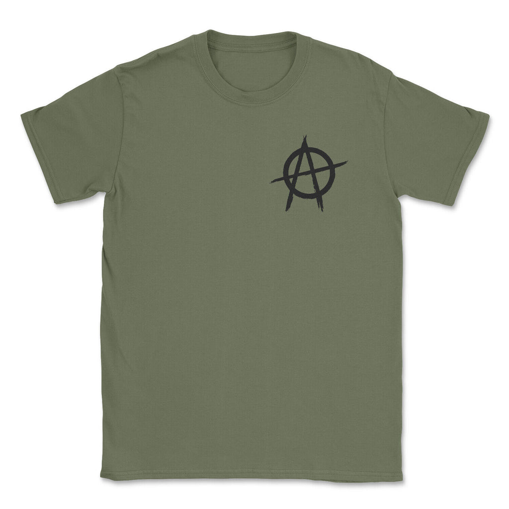 Anarchy pocket print T-Shirt Adults Mens Unisex men's Tshirt