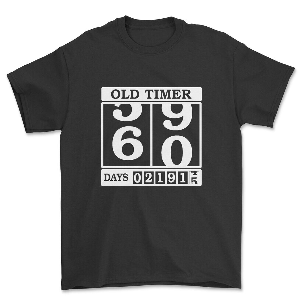 Old Timer T-Shirt Men's/Unisex Funny 60th Birthday Clock Top