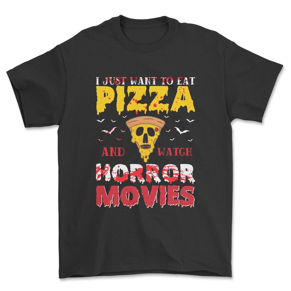 Pizza Party Horror Movie unisex T-shirt Halloween Top