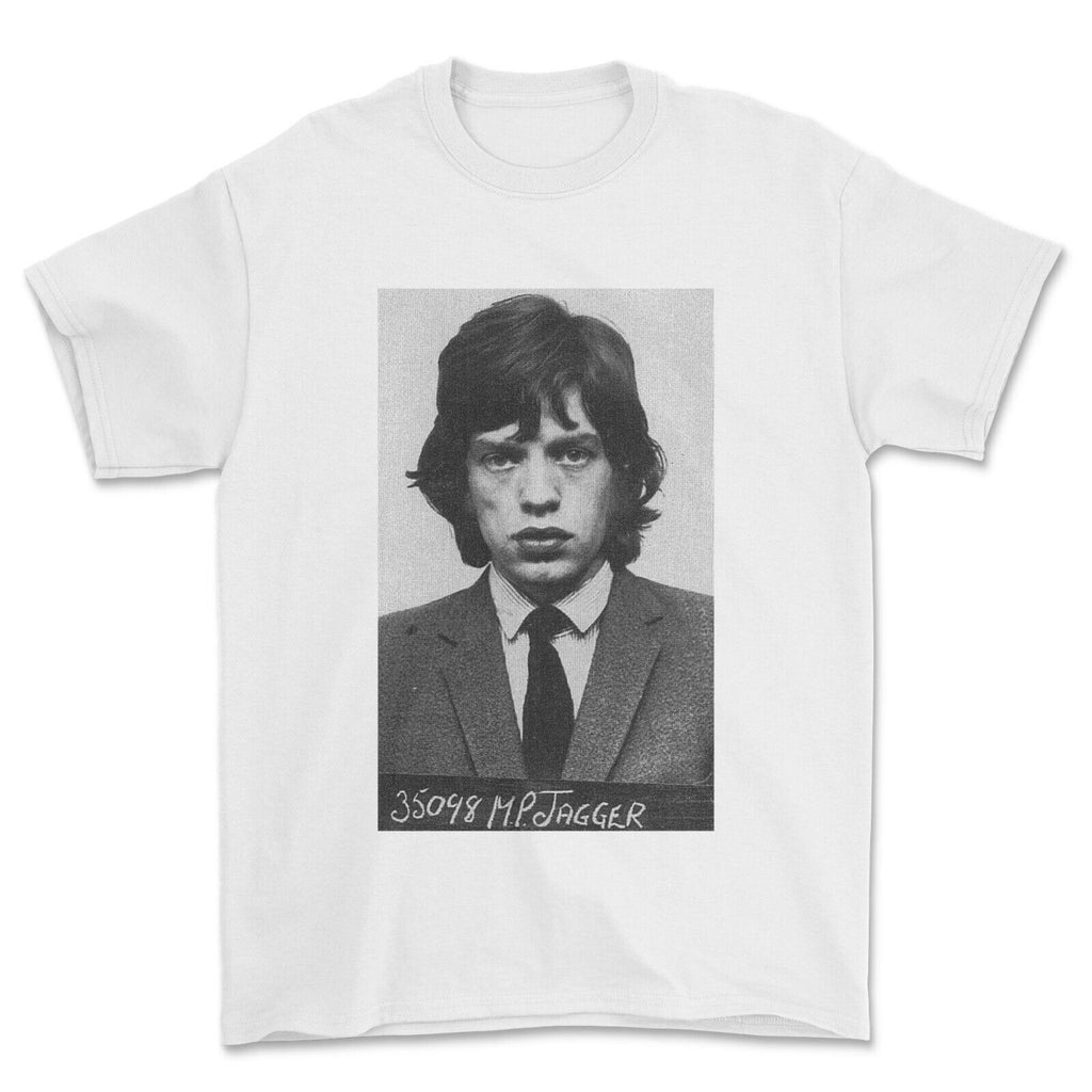 Mick Jagger Mugshot T-Shit army portrait- Unisex T-shirt gift.