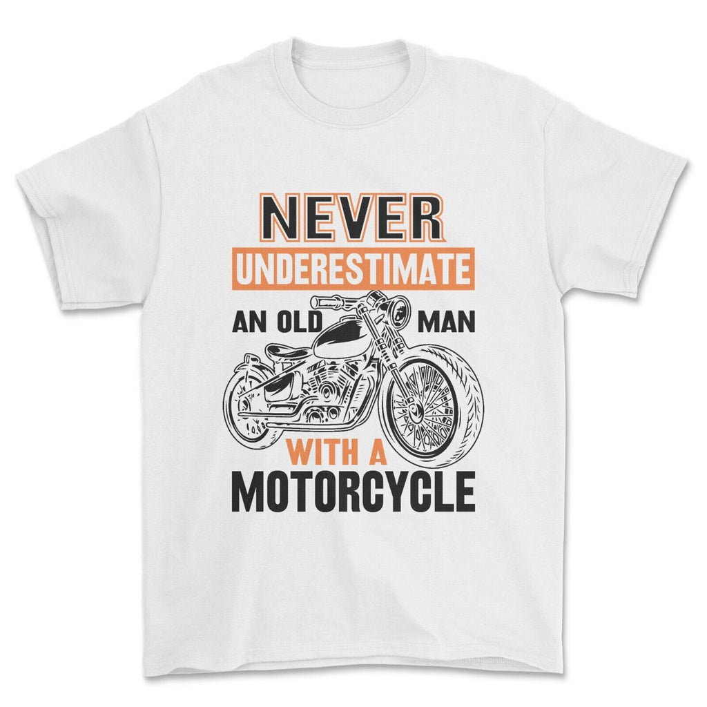 old man motorcycle t shirt