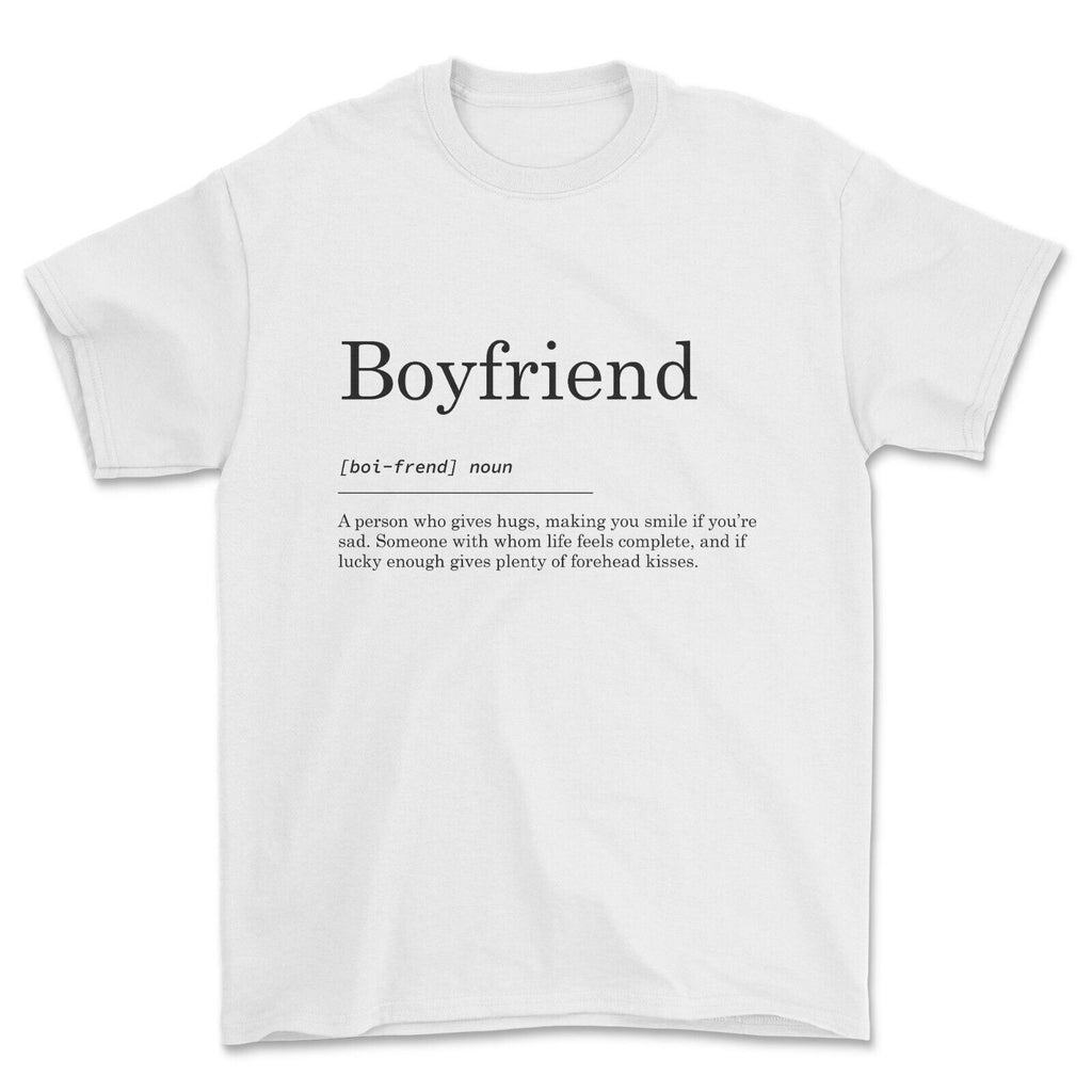 Boyfriend Definition T-shirt, Unisex Funny Sweet Valentine Gift
