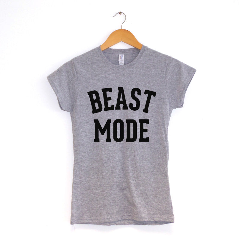 Womens Women T-Shirts-Beast Mode Womens Women T-Shirts-Beast Mode