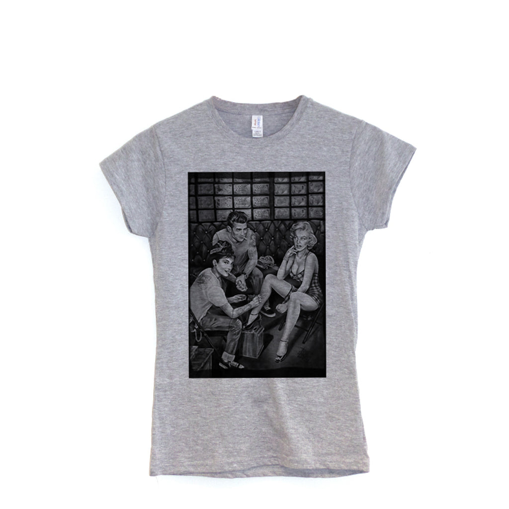 James Dean Audrey Hepburn Marilyn Monroe - Ladies T-shirt