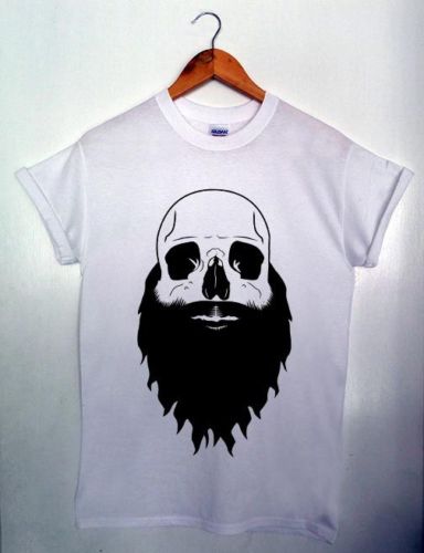 Bearded Skull Graphic T-Shirt