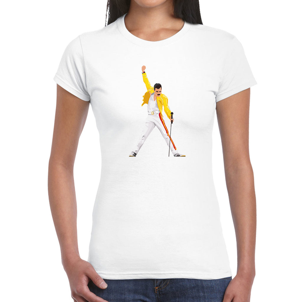 Freddy Mercury Illustration Freddie  – Womans T-Shirt