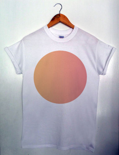 Peach Circle Graphic T-Shirt