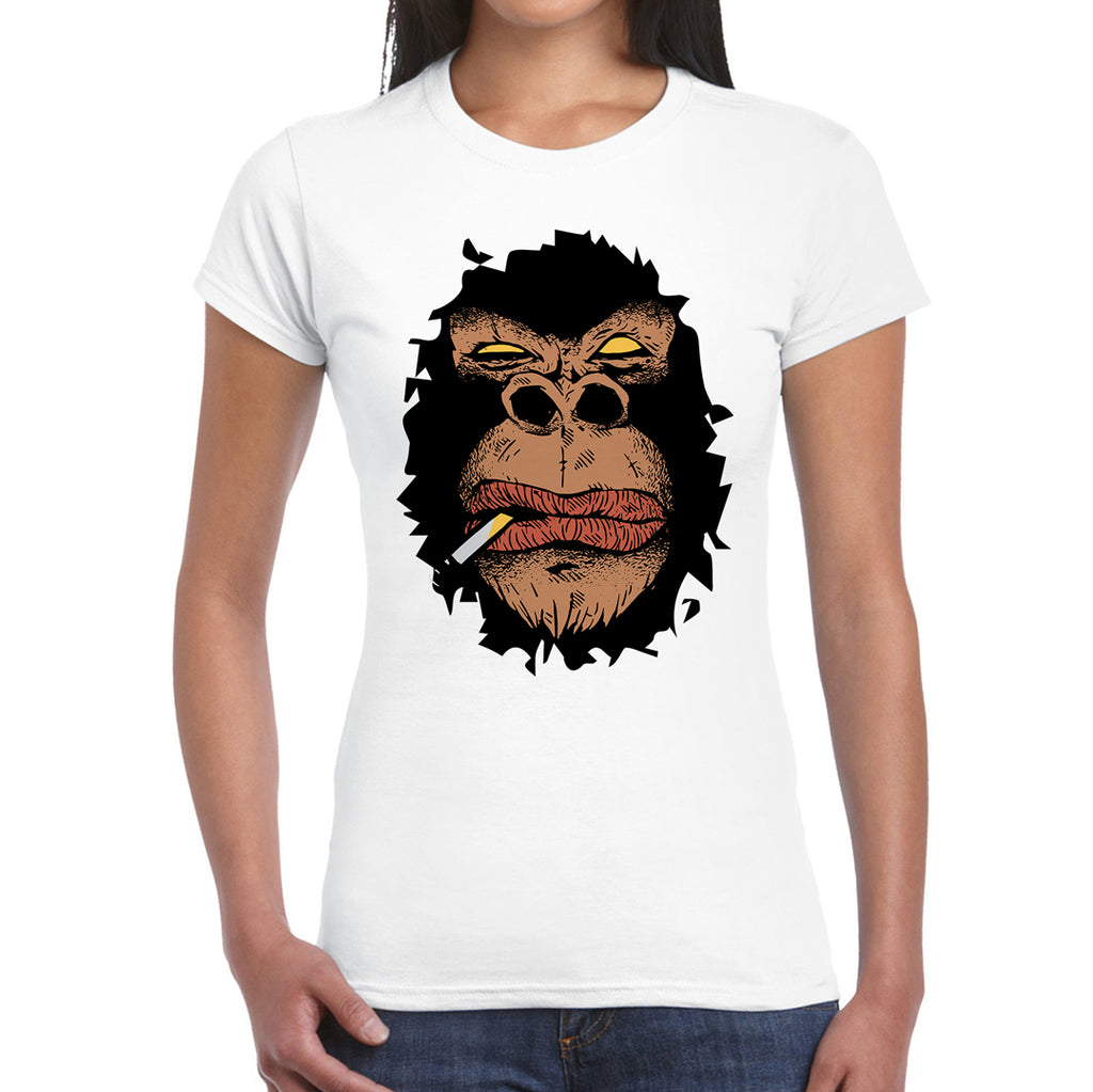 Smoking Gorilla   Women's T-Shirt