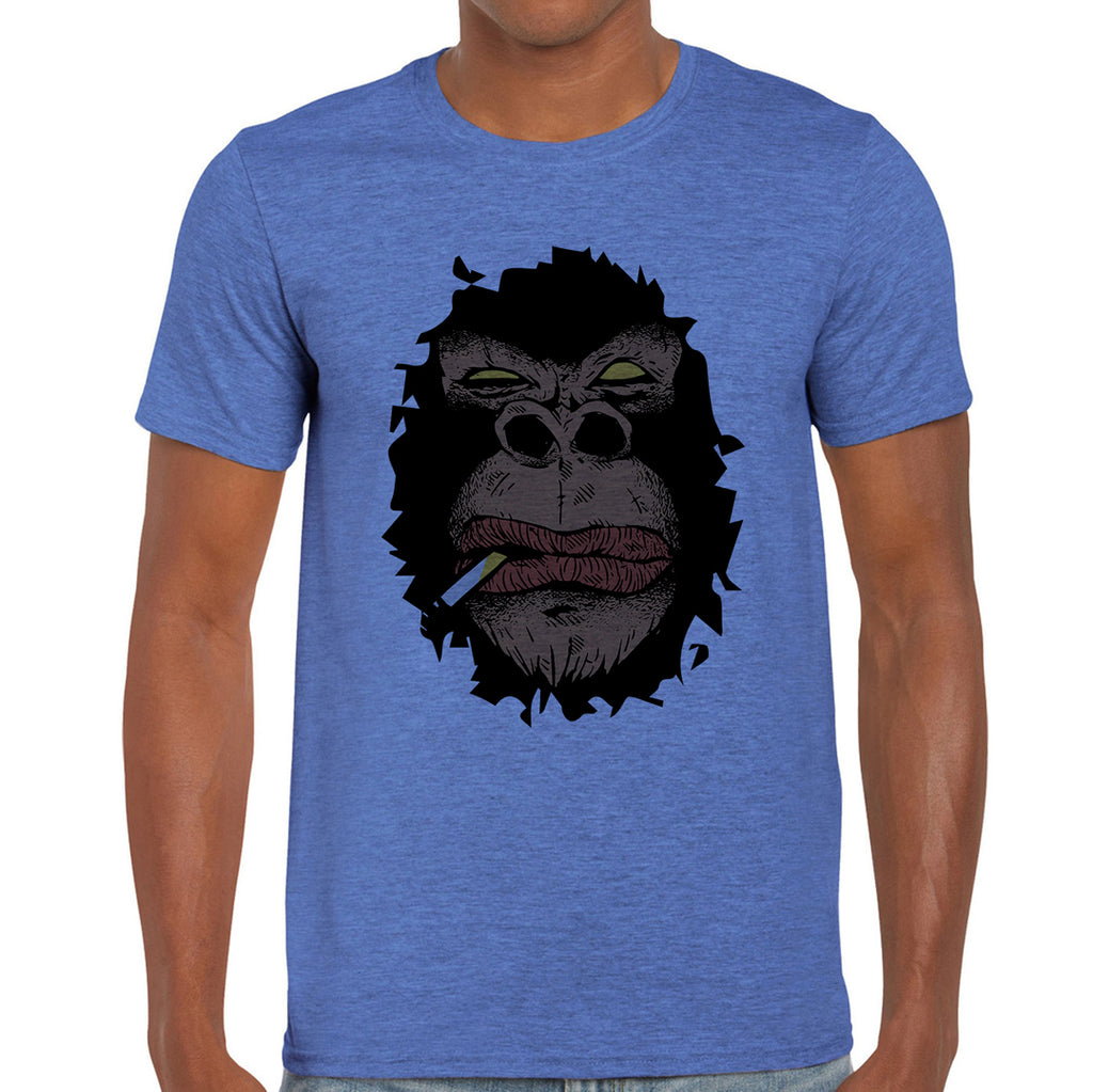 Smoking Gorilla  Men's T-Shirt