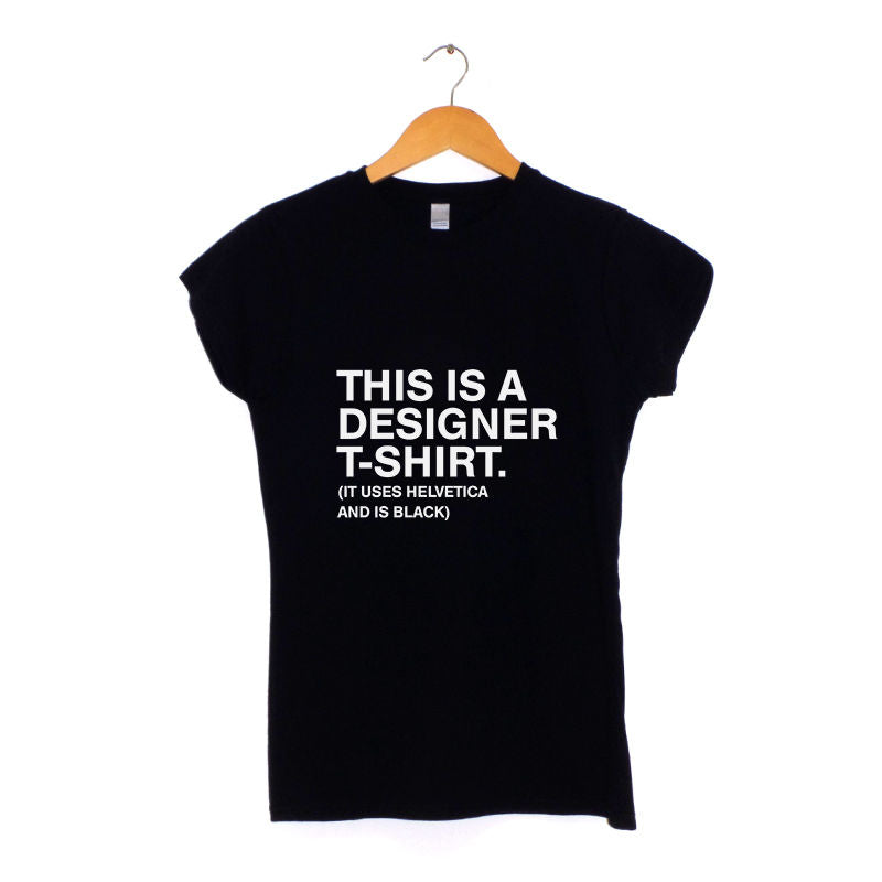 designer t shirt black